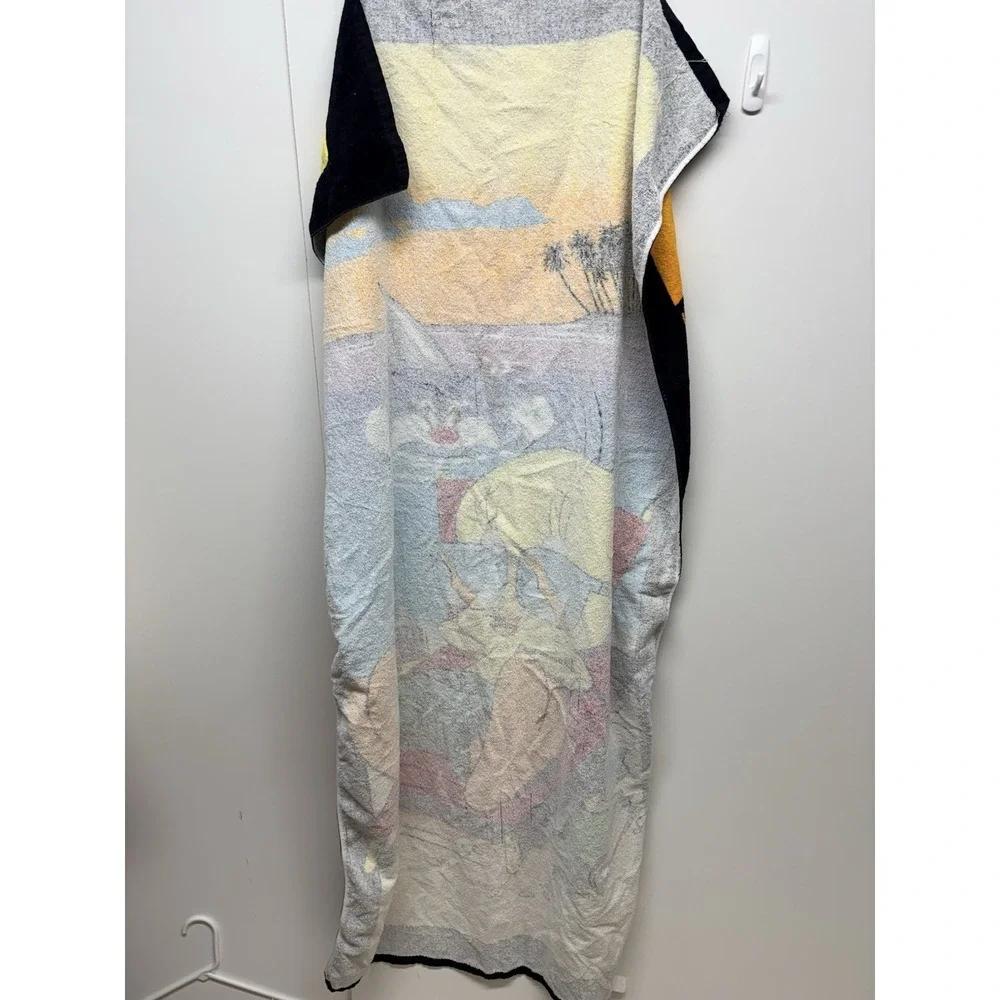 Vintage 1998 Tweety Bird‎ Beach Towel Looney Tunes Florida Cotton